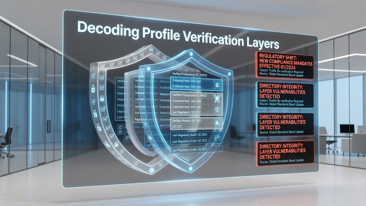 Data flow diagram of verification layers in directories