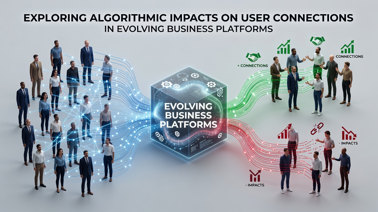 Exploring Algorithmic Impacts on User Connections in Evolving Business Platforms